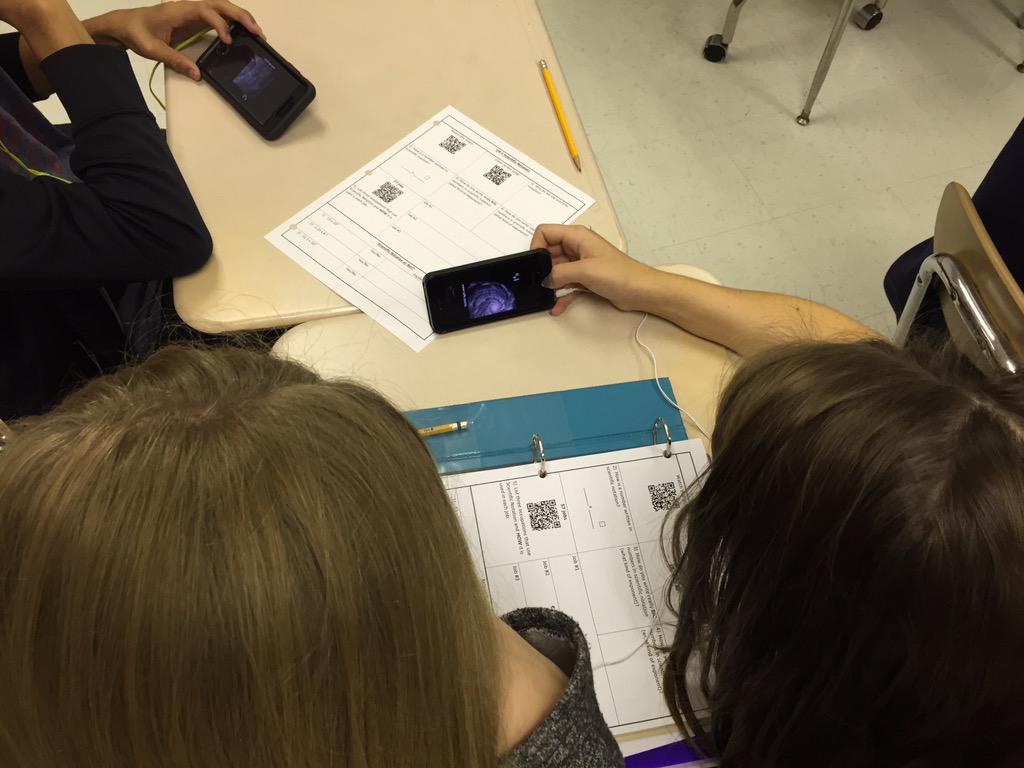 MrCento_DDMS's tweet photo. Math 8 is jumping on the QR Code bandwagon in our introduction to Scientific Notation today! #mathisradical http://t.co/Zk6wrMCVAA