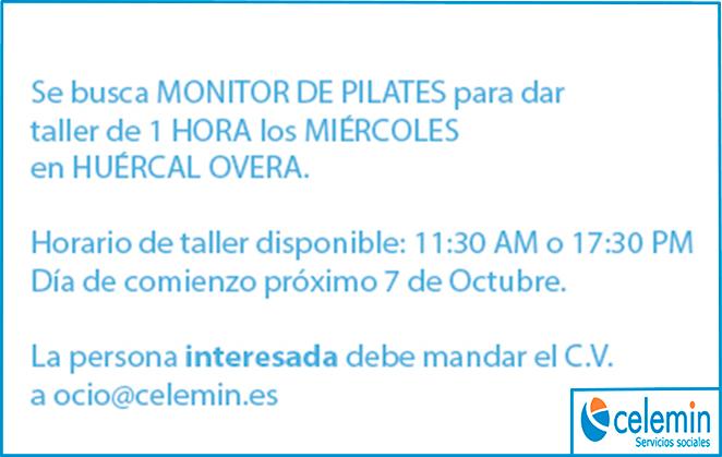 Oferta de empleo para Taller de Pilates
