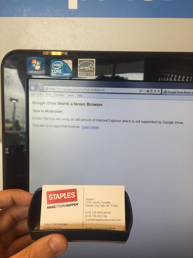 MaxwellTurf's tweet image. @Staples this could be part of your problem #faultywiring #outofdatesoftware #horrible #poorlyruncompany