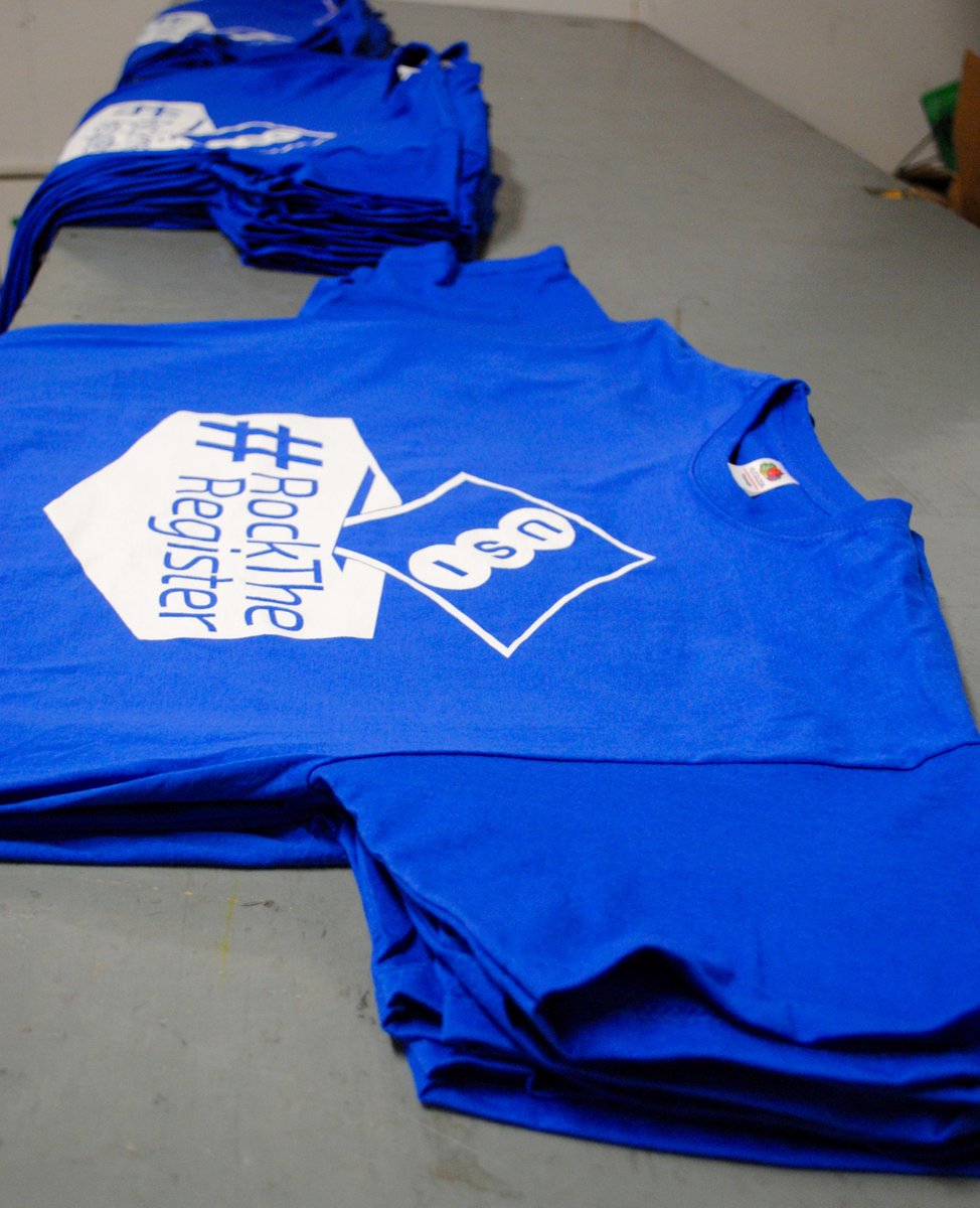 TheTshirtCo's tweet photo. #tshirts ready to send to @TheUSI #rocktheregister #GeneralElection15 http://t.co/jqacBcMYF0