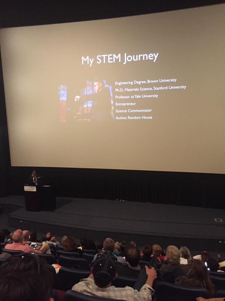 ammharps's tweet photo. That's the role you as teachers have-you change children's trajectory - Dr. Ainissa Ramirez http://t.co/nF4hVIXyKp