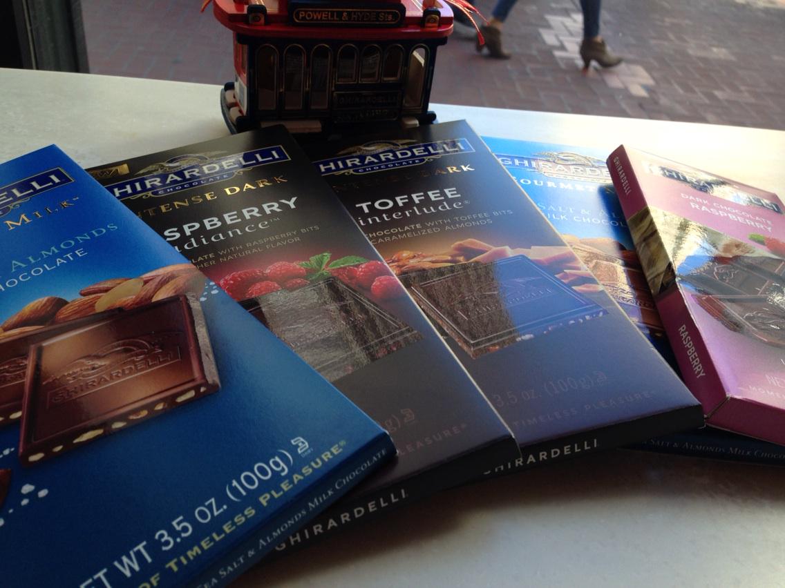 brynerfam's tweet photo. Ghirardelli Chocolate from San Francisco since 1852 #APTA2015 @Laketran http://t.co/erGET6SJPj