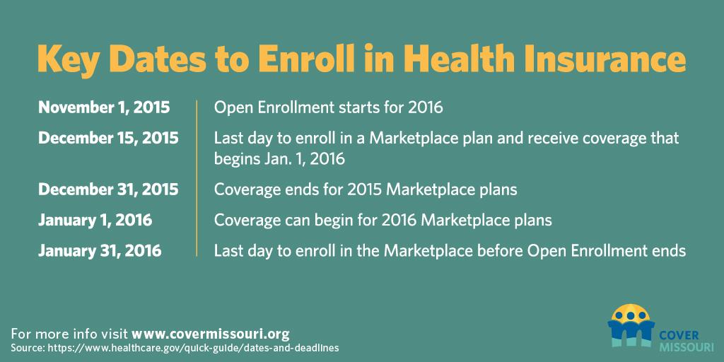SEMOHealthNet's tweet photo. Don’t forget to mark your calendar! Make note of these key dates for #OpenEnrollment 2016! http://t.co/gloYtG0VwH