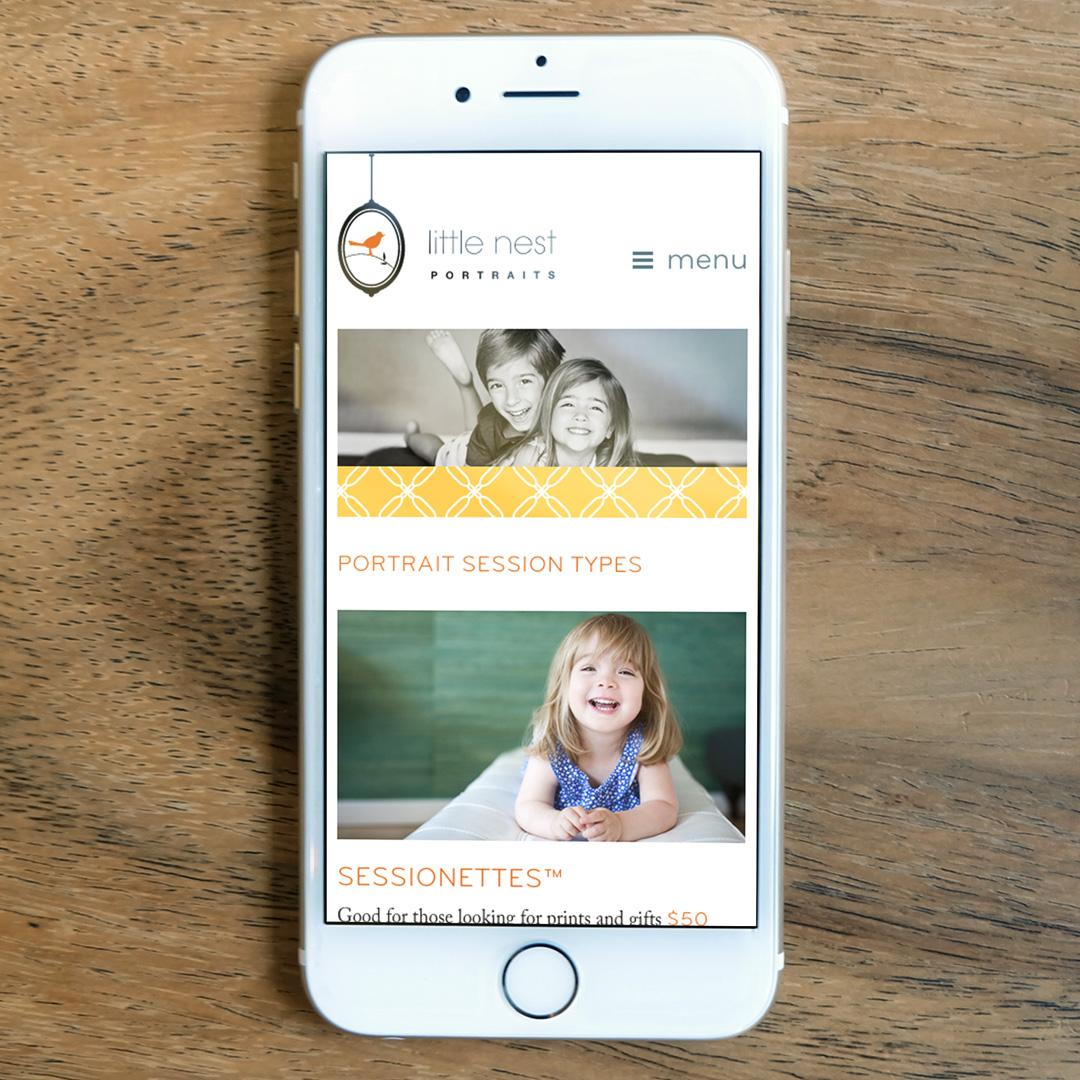 Great working with <a href="/lauranovak/">lauranovaklcsw</a> on the new <a href="/littlenestphoto/">little nest</a> portrait studio website! infinetdesign.com/portfolio/litt…