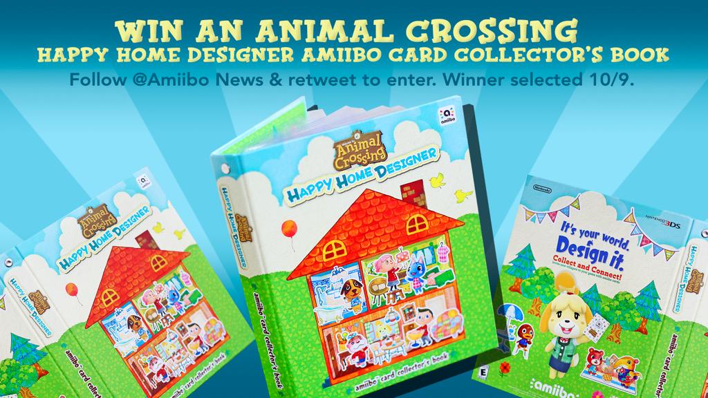 AmiiboNews's tweet image. Win an Animal Crossing Amiibo Card Collector's Album from Amiibo News. Follow and retweet to enter! Ends 10/9