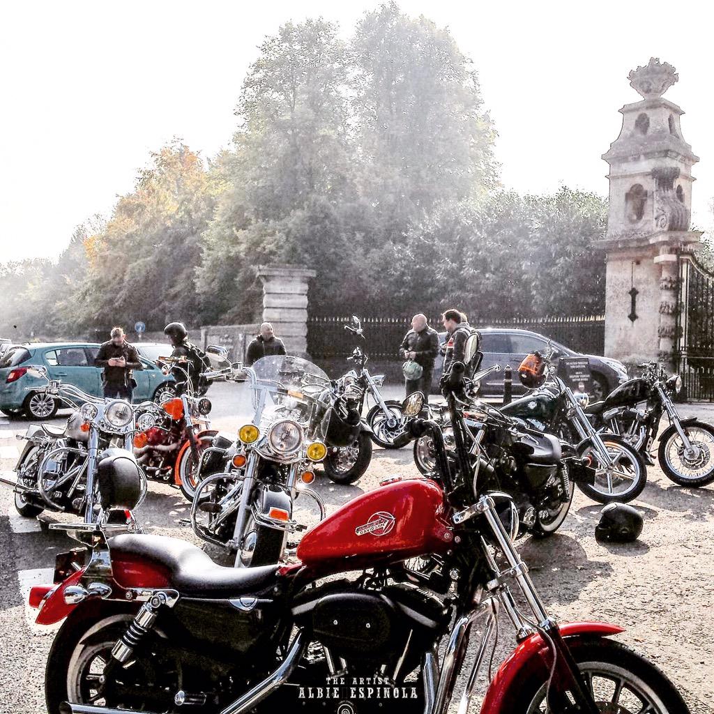 AlbieTheArtist's tweet photo. My baby. #Albieespinola #harleydavidson #artist #london #sportster #custom #bobber #red #chopper #apebars http://t.co/YUcTr2Xl0G