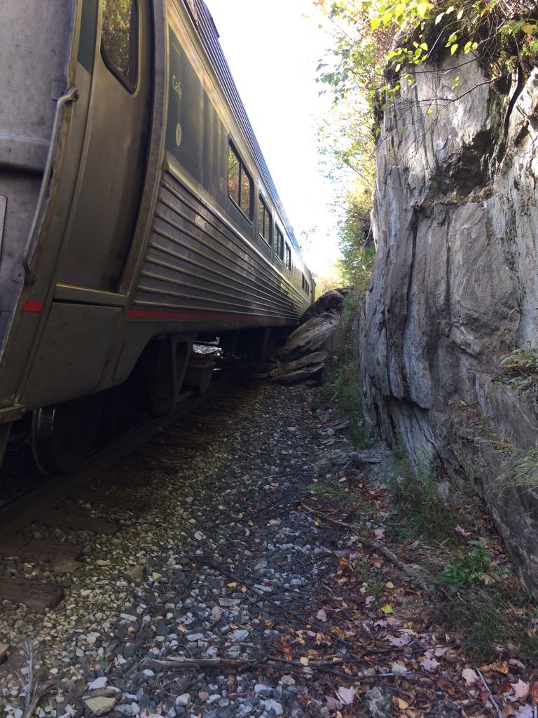 Seven injured as Amtrak train derails in Vermont after striking rock ...
