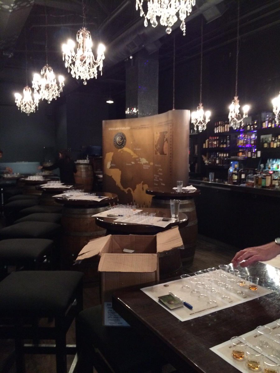 All is set at <a href="/TheRumExchange/">The Rum Exchange</a> for today's #RumEducation with <a href="/JoeHowell/">Joe Howell</a>