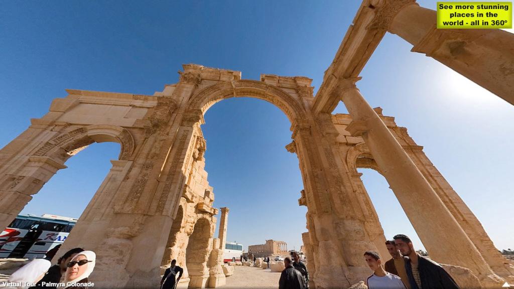 j_alvarez_looq's tweet photo. Visita el Arco del triunfo de Palmira como nunca podrás hacerlo http://t.co/QHqMlK7DMd http://t.co/KQlI0ivXt2