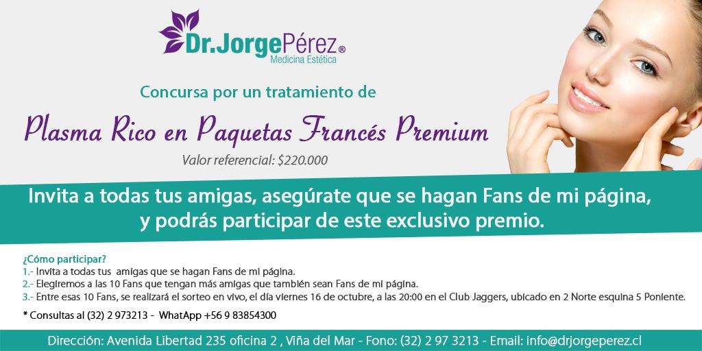 drjorge_perez's tweet photo. Participa de mi concurso y podrás ganar un tratamiento de Plasma Rico en Plaquetas. #VinadelMar #estetica #belleza http://t.co/hRPpjgKYh3