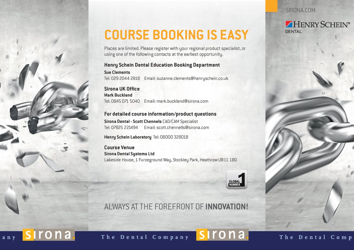 INLAB EXPLORE. Explore dental lab freedom of choice &amp; meet the inLab family. £49! Booking details in image below.