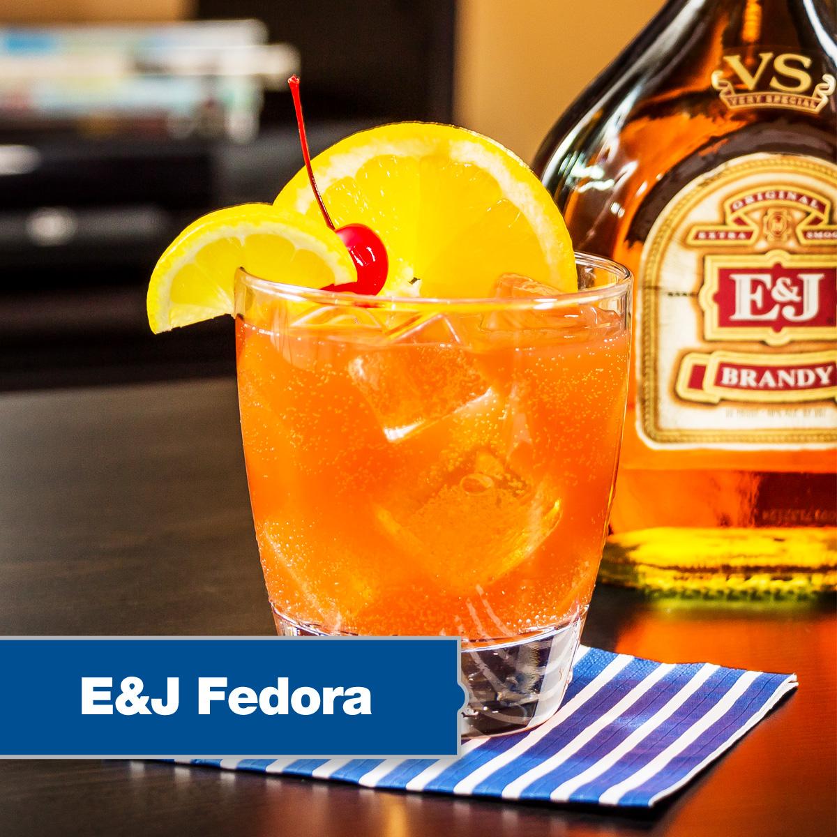 EJBrandy's tweet photo. RT if you're a mixology pro. This is the E&J Fedora: http://t.co/eDjbfjXD5v http://t.co/1jetKZnLUL
