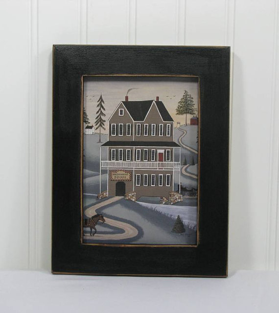 homecraftframi1's tweet photo. ※§ #5X7Print #PaulJamieson #DistressedFrame Bed &amp; Breakfast Folk Art Primitive Home Decor http://t.co/XsDcAaMRfA