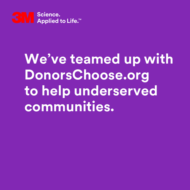 3M's tweet photo. Happy #WorldTeachersDay! Know #STEM teachers who need classroom materials? Grants available: http://t.co/yZ2V5LkApI http://t.co/A5LesBq493