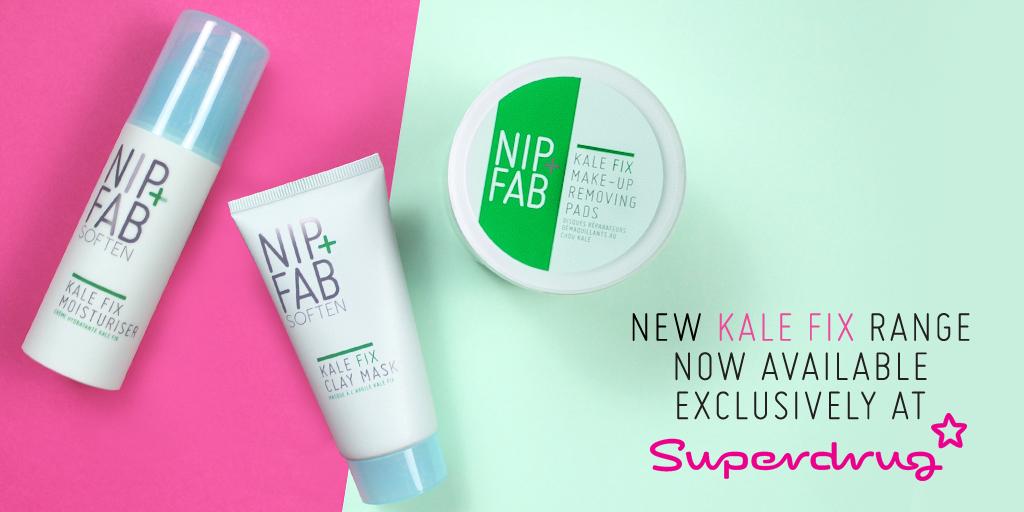 NipandFab's tweet photo. New KALE FIX range now available exclusively @superdrug
#New #Skincare #KaleFix http://t.co/CAsNJTrZSc