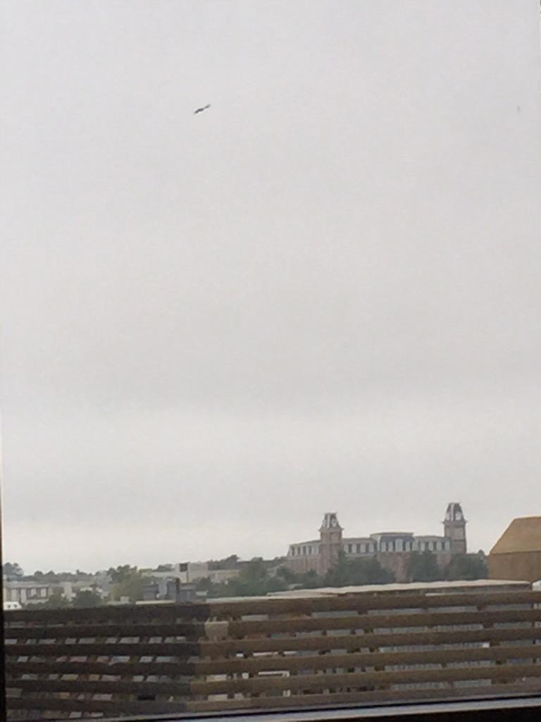 JansenPolkADOT's tweet photo. @benrector didn't #findbensrainjacket but I did find out you can see Old Main even from UA Global Campus #rapertmktg http://t.co/iuJG5RZZIf