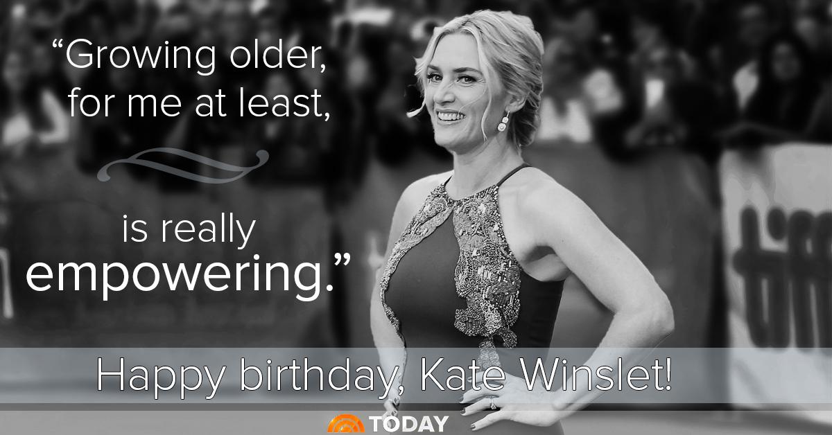 Happy 40th Birthday Kate Winslet!  