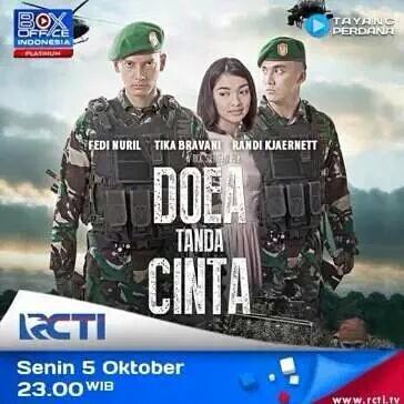 Akademi Militer Magelang. Disini semua bermula. Film Doea Tanda Cinta, jam 23.00 WIB di RCTI.