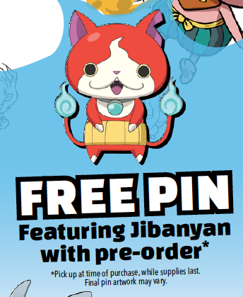 Yo-Kai Watch GameStop Pre-Orders Come With Jibanyan 