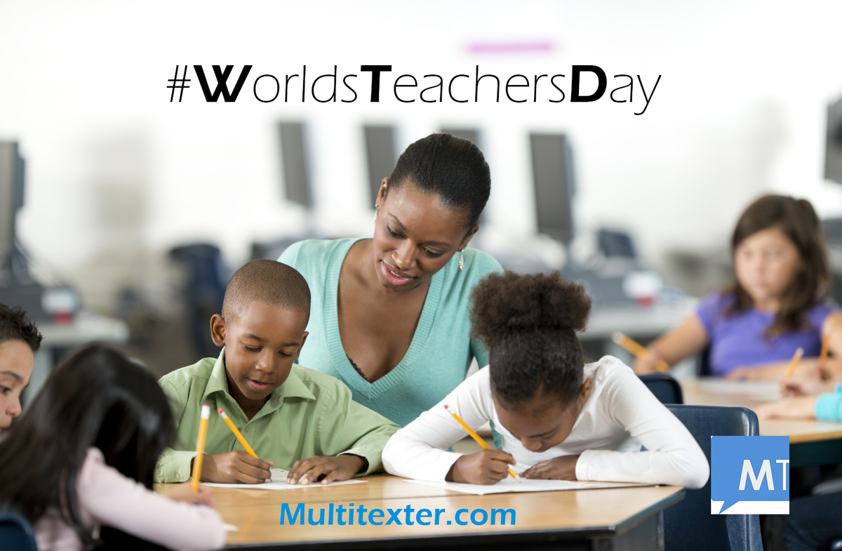 MultiTexter's tweet photo. We celebrate all Teachers in Africa and the world. #WorldsTeachersDay
http://t.co/hkjjsc6kVW #bulksms #multitexter http://t.co/qbTPsEHxro