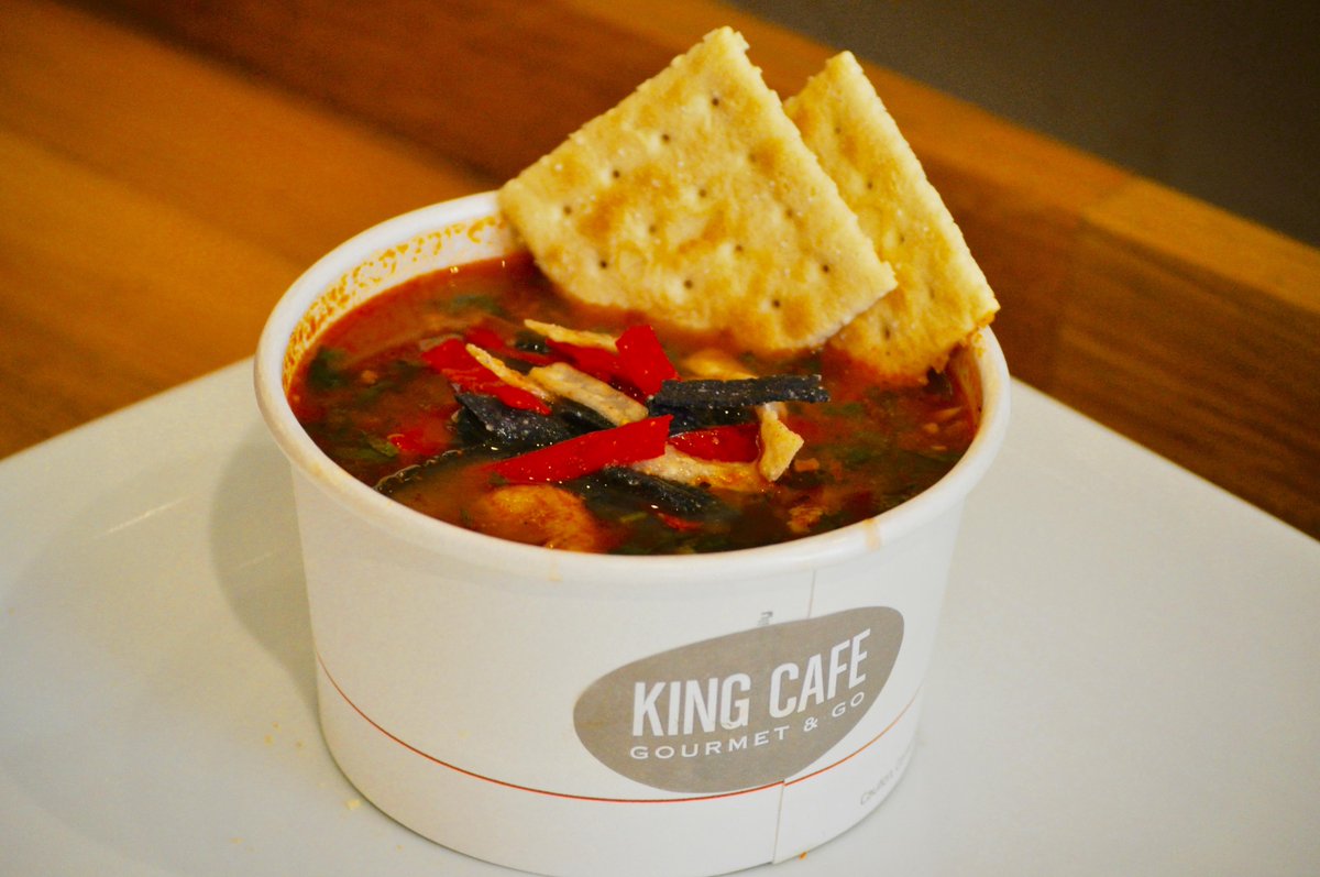 kingcafechicago's tweet photo. Welcome fall with a hot bowl of #KingCafe's delicious #ChickenTortilla! #MondayMotivation http://t.co/HvT9kEe6uh