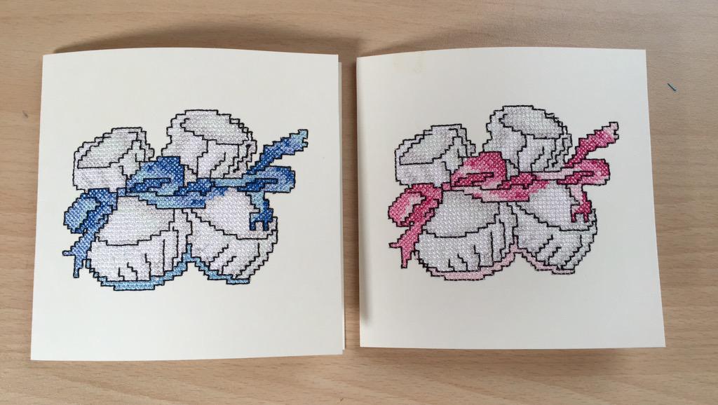 borduurhoekjetx's tweet image. Wat nieuws uitgeprobeerd, borduren op een kaart. Voor een speciale kaart kunt u ook terecht hij Borduurhoekje Texel