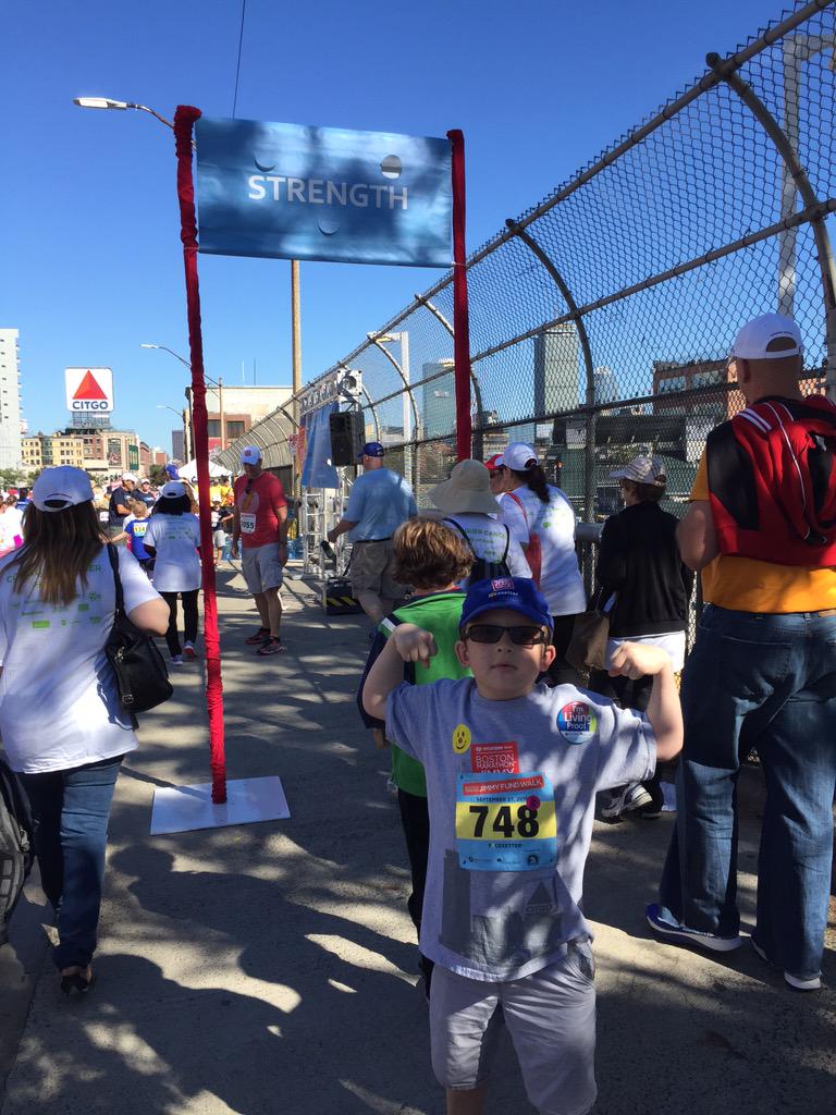 GoTeamTommy's tweet photo. @TheJimmyFund #Strength #JimmyFundWalk #WalkHero http://t.co/BeLRs6dsfk