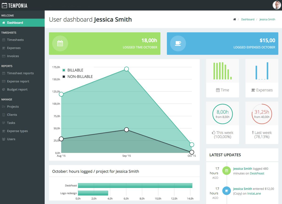 temponia's tweet image. Happy to announce our new version of Temponia.com with reminders!  temponia.com/blog/because-e… #timesheets