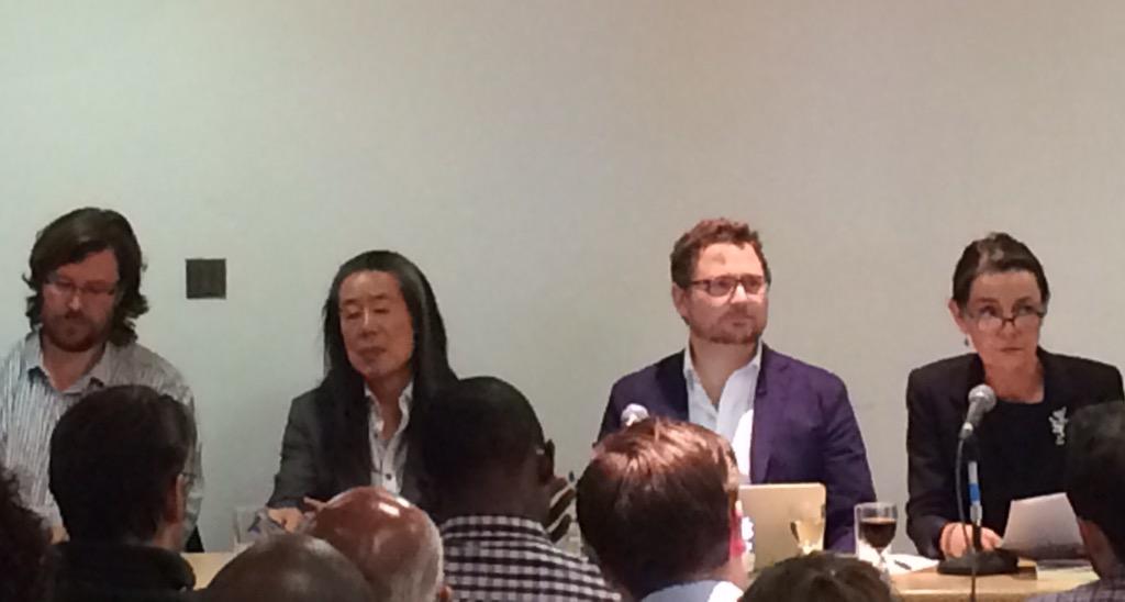 ShekauCan's tweet photo. "Democracy in #Africa. That'll be a short book". Disappointingly non-African makeup of panel for @royafrisoc debate http://t.co/7SNqO5XIGp