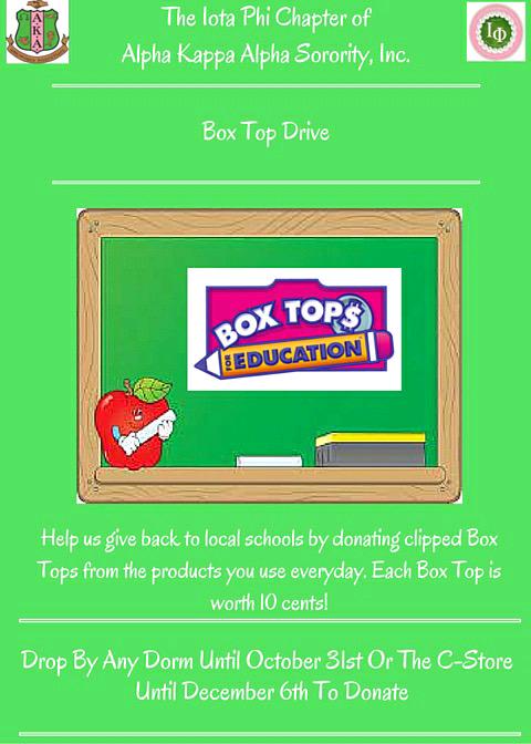 UAB_AKAS's tweet photo. Help us give back to local schools simply by clipping box tops off of the items you use everyday! ✂️📚😊 http://t.co/AQ2Ra7PLeK