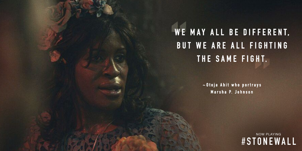And we will continue to fight for justice. #Stonewall now in theaters. fandan.co/1Mq2ejO