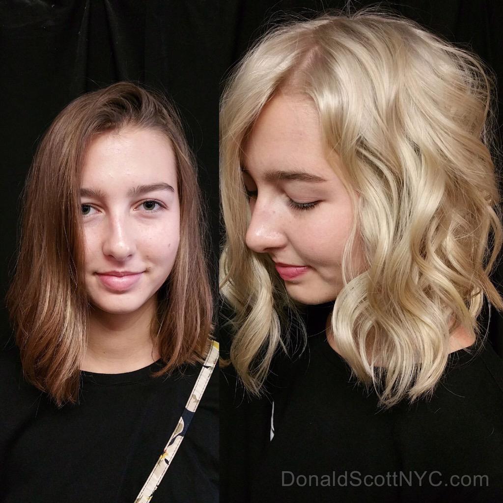 DonaldScottNYC's tweet photo. #BeforeAfter #DSNYC Educator Jana Taylor used her #shears, #CarvingComb & #ChopStikPro in her guest’s #makeover http://t.co/OBsQY74fK4