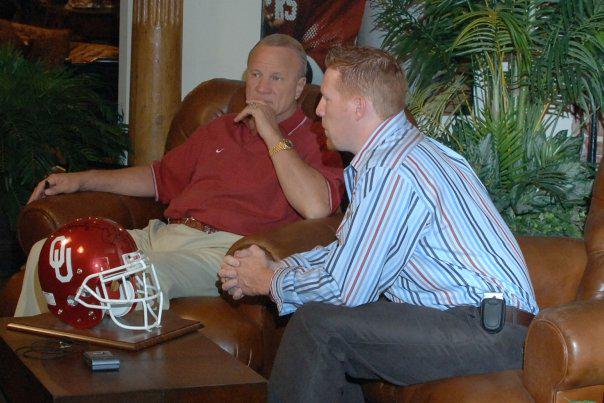 Happy Birthday Seen here, with me, on the set of my documentary, Oklahoma Heismen (2005). 