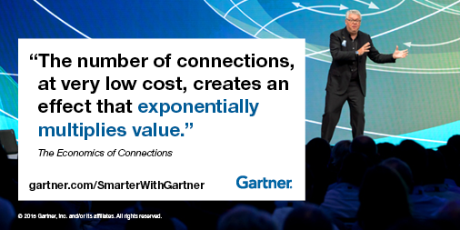 Gartner_inc's tweet photo. The Economics of Connections via @Gartner_Inc http://t.co/FWeSu7qPK8 #GartnerSYM http://t.co/KQ4LpzFplH