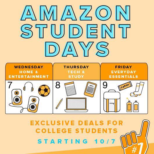 Mark you calander! Special deals for college students this week only: amzn.to/1DAQdaM #AmazonStudentWeek