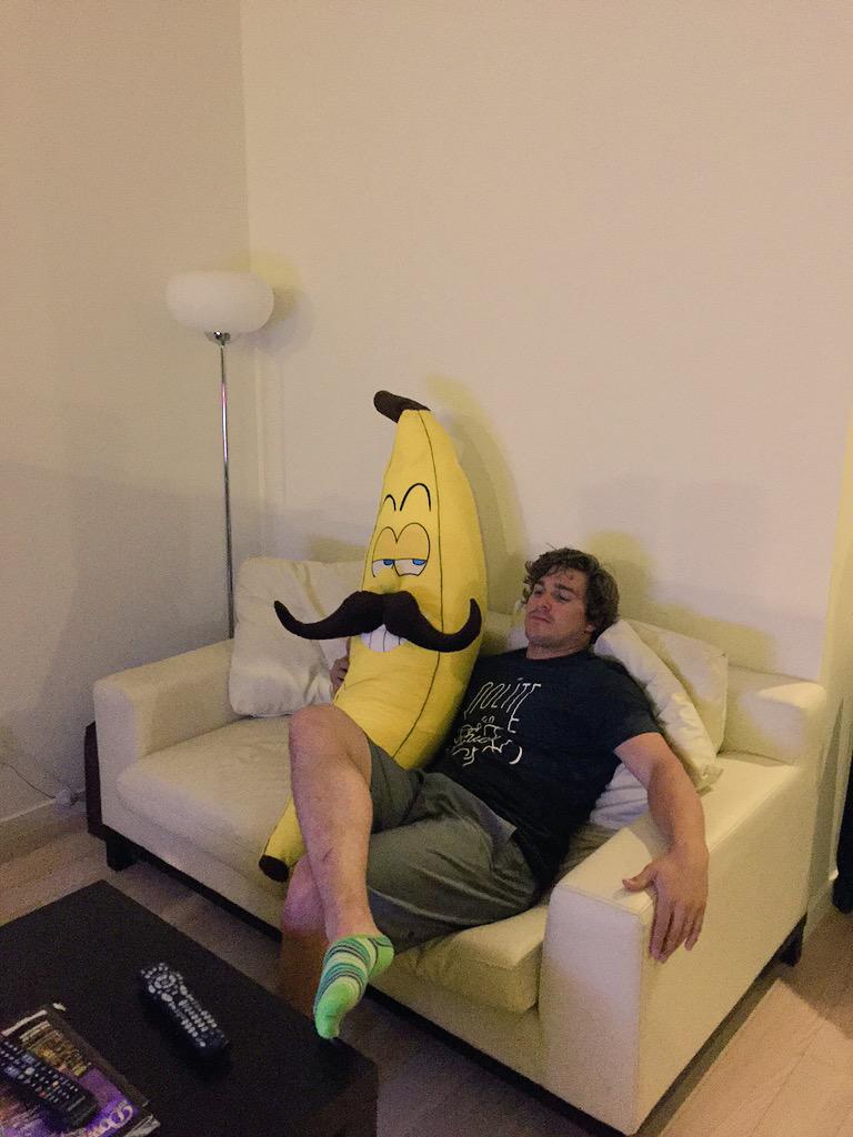 Just out here chilling with my #RallyBanana waiting for the playoffs to begin!