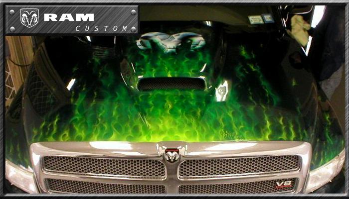 RamArgentina's tweet photo. Pintura personalizada en el capot de una RAM…¿VOT SI o VOT NO? #RAMcustom http://t.co/dnhBe1U3LN