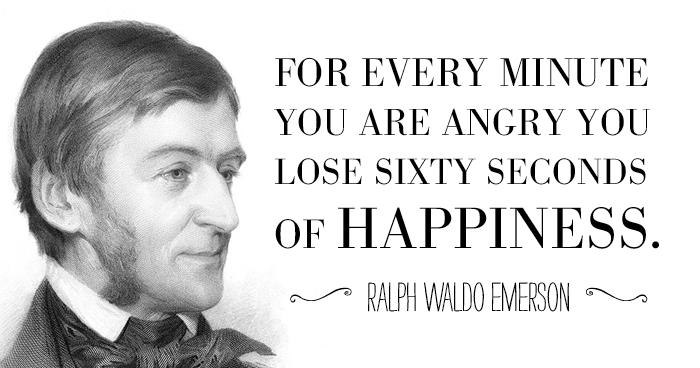 carylovesplexus's tweet image. "For every minute you are angry you lose sixty seconds of happiness." Ralph Waldo Emerson ltl.is/8XERi