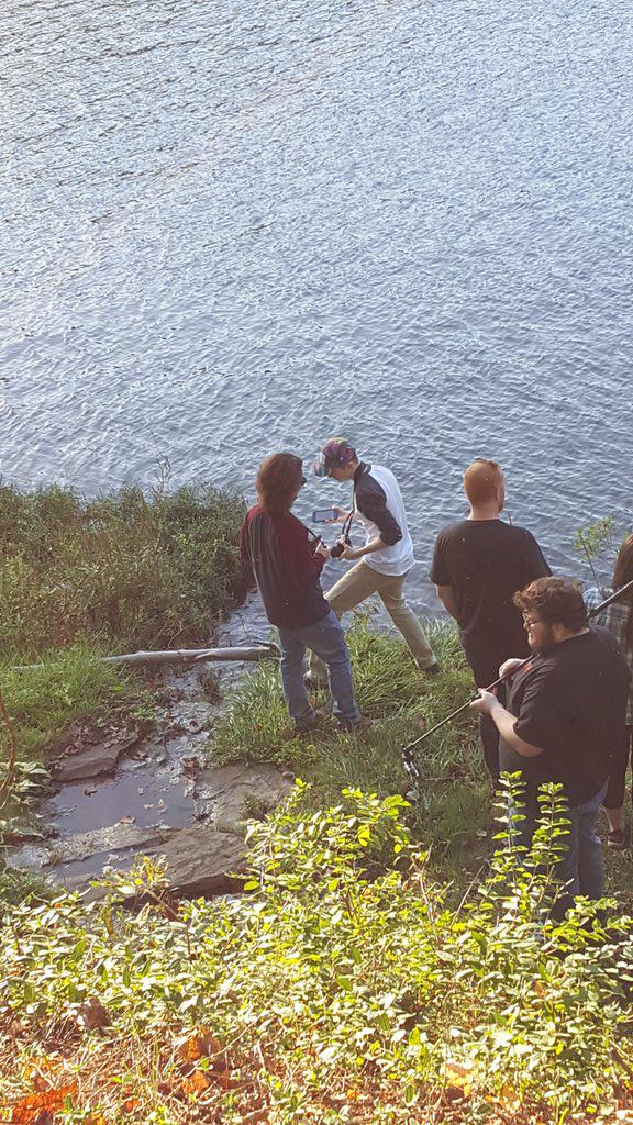 maryktl's tweet image. Sensor 1 deployed! #wvustreamlab