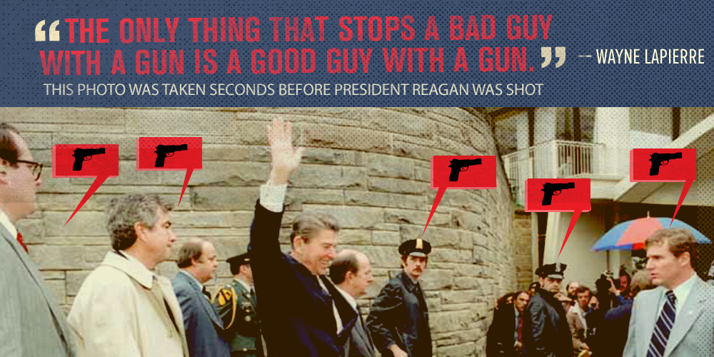 Everytown's tweet photo. If more guns in more places made us safer, we'd be the safest country on earth. 

#StopGunViolence http://t.co/WGu8Ar3RVq