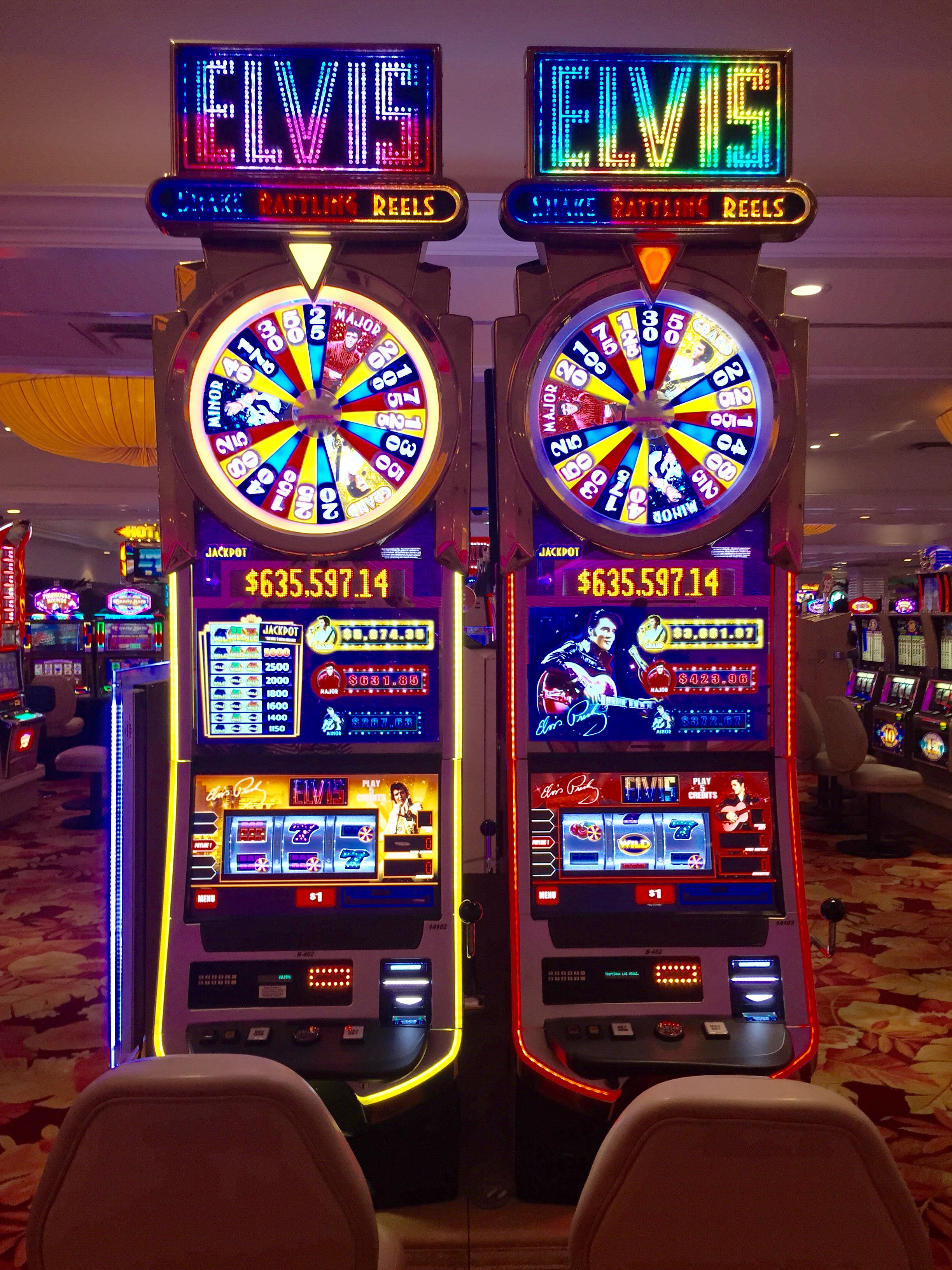 Slot machines in Las Vegas print by TBRINK