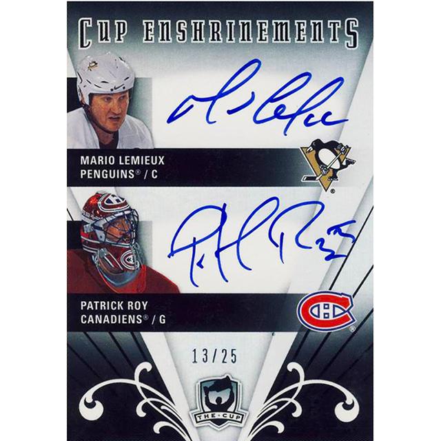 Happy 50th Birthday to a pair of signature stars in Mario Lemieux & Patrick Roy! Two of our all-time favorites! 