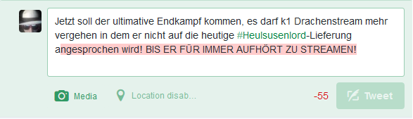 bokuwaeru's tweet photo. Schafft ihr das, liebe Chatleute? BITTE! #Heulsusenlord #Endkampf #unbesiegt http://t.co/yiv5R0pHqY