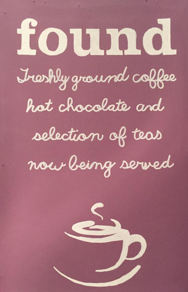 FoundHarrow's tweet photo. Freshly ground coffee, hot chocolate and selection of teas now being served http://t.co/3NPIRDFe8U