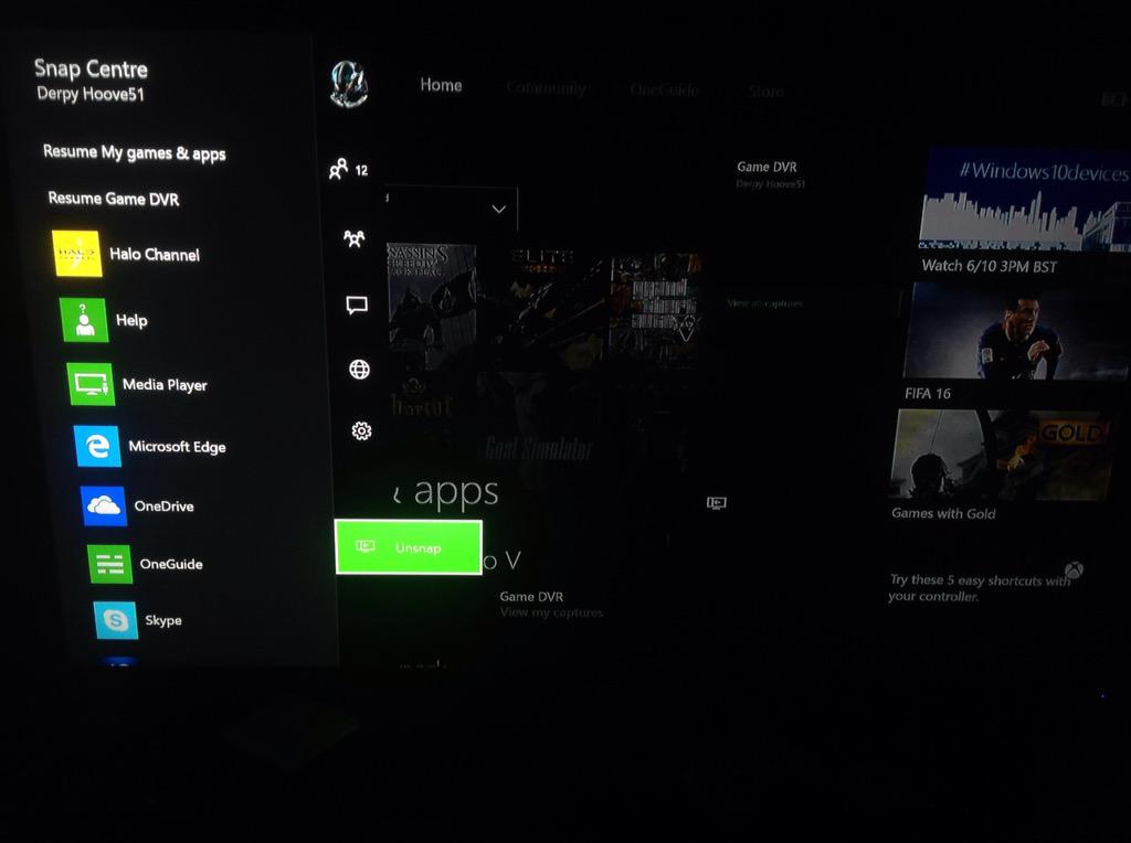 DerpyHoove51's tweet photo. Dear #XboxOne users. The future will look something like this in the future (#XboxPreviewProgram) http://t.co/Cqr1jGx3LF