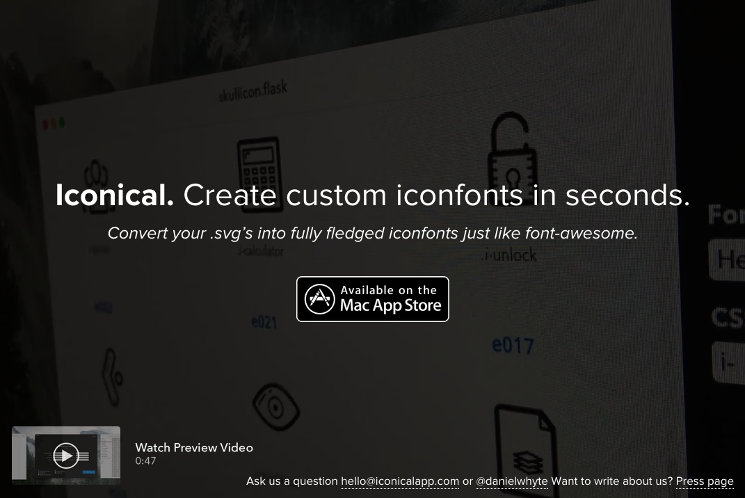 rickysynnot's tweet photo. So, you like #ICONFONTS? Thought so. #ICONICAL just launched by my main man @danielwhyte - http://t.co/csx50ZTvvR http://t.co/xGQYjeatRp
