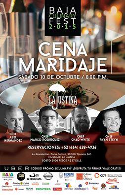 Gran cena maridaje en <a href="/LaJustinaTJ/">La Justina</a>, nuestro <a href="/chefabelmx/">Chef Abel Hernandez</a> participa esta semana en <a href="/BCCulinaryFest/">Baja Culinary Fest</a>. #ChicCuisine