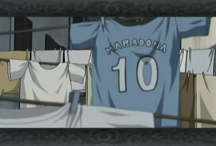 #DiegoEnLugares  En uno de los capítulos de los SuperCampeones apareció una camiseta con el nombre de Diego.