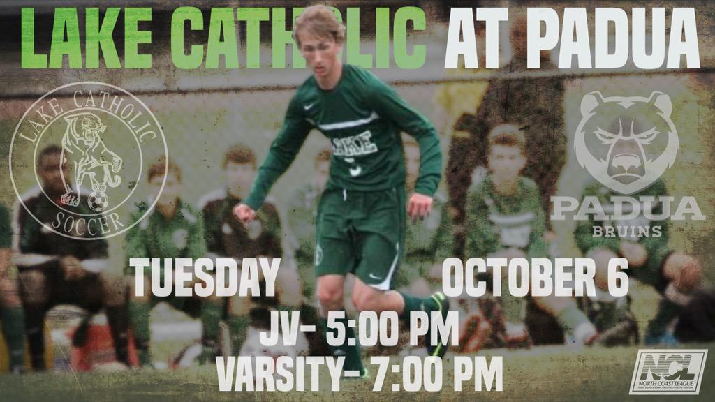 LCcougarSoccer's tweet photo. Come out and support your Lake Boyz for their last NCL match of the season. 5&7 at Padua! #Believe23 #Road2November http://t.co/s2mmedwAhp