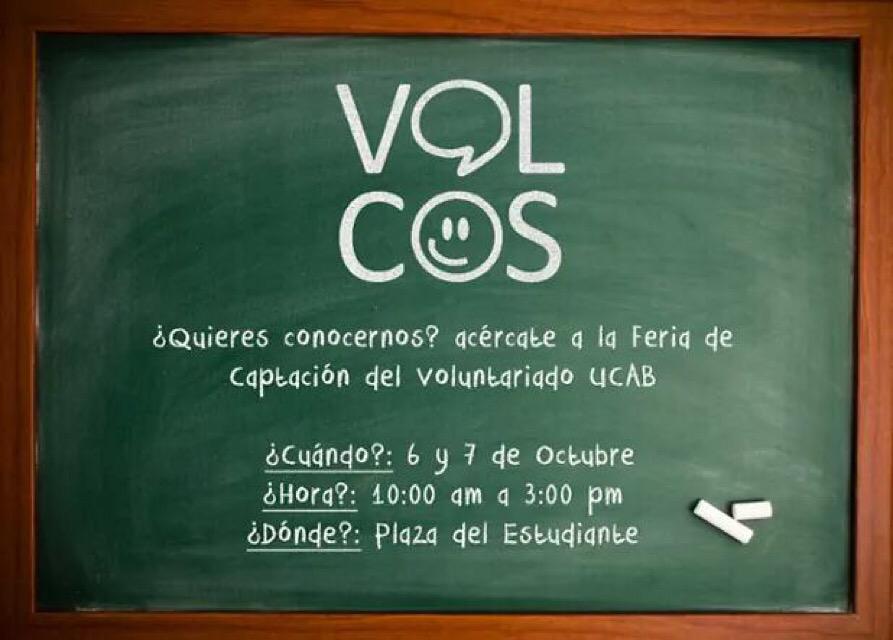 CECOSO's tweet photo. ¡Conoce al voluntariado de nuestra escuela! @VolcosUCAB en #PlazaMickey de 10AM a 3PM, mañana y pasado http://t.co/wmal6phJKi